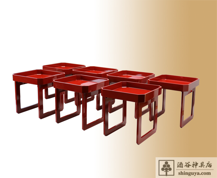 朱塗り高膳 (高足折敷）8寸 | 別注品 | 神具・祭具専門店 酒谷神具店