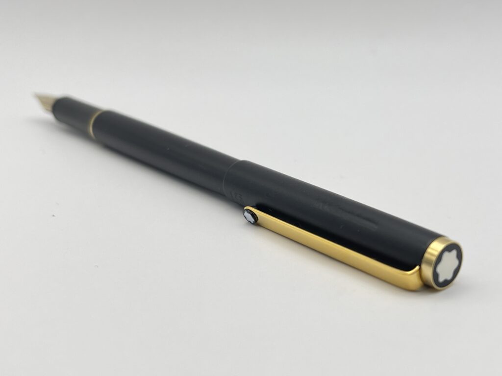 希少 モンブラン 万年筆 ノブレス スリムライン ヴィンテージ 黒 超美
