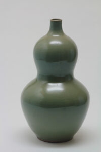 富山県 小杉焼 柿釉 酒器 鴨徳利 M R5357 小杉展示館