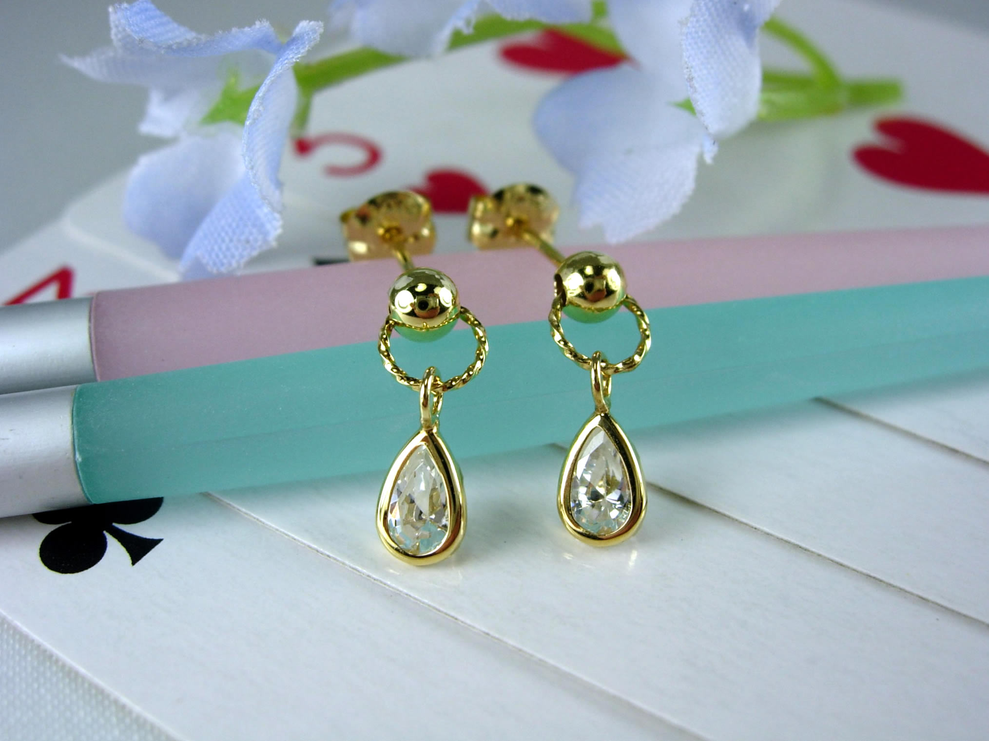 k18チャーミーピアス ジュエリーvg123 - 御徒町の宝石屋 ジュエリー