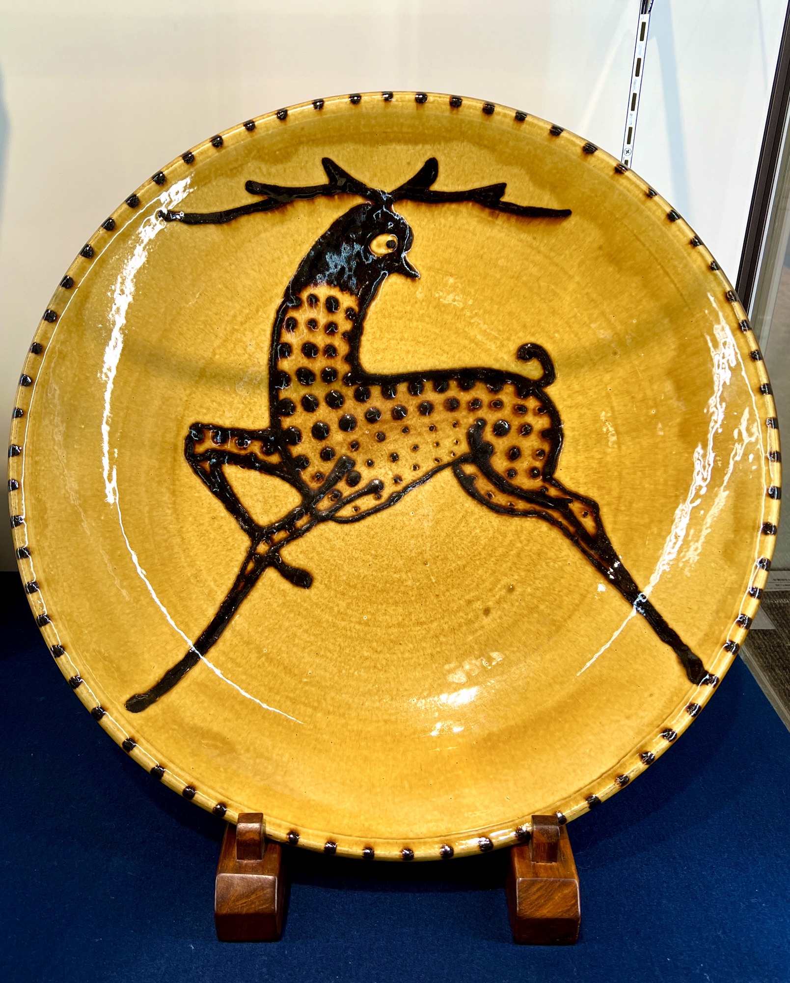 舩木研兒 三彩秞 押紋 深鉢 ボール 美品 希少 古民藝 舩木研兒 三彩秞