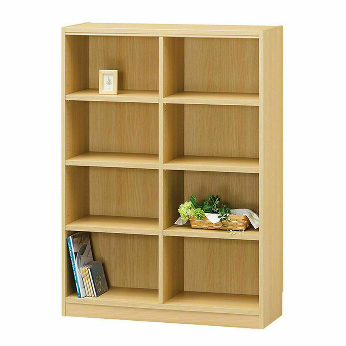 オープンラック シェルフ ナチュラルブラウン 大型 本棚 トルフラット