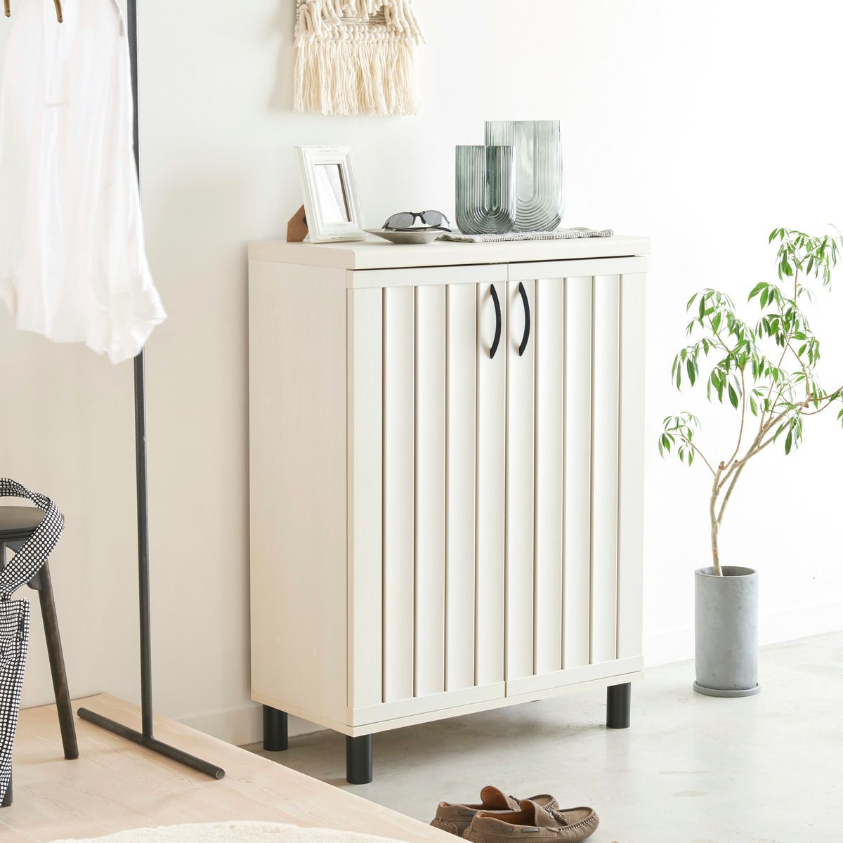 予定者決定》無印良品 木製 キャビネット オーク材