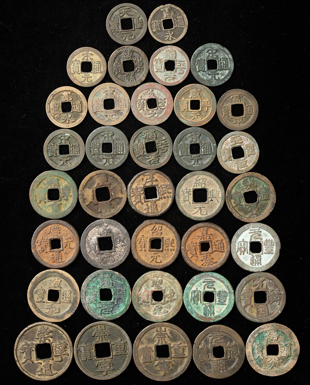 貨幣博物館 | 宋銭・南宋銭（一部朝鮮・日本含む）（ス穴含む）計36枚