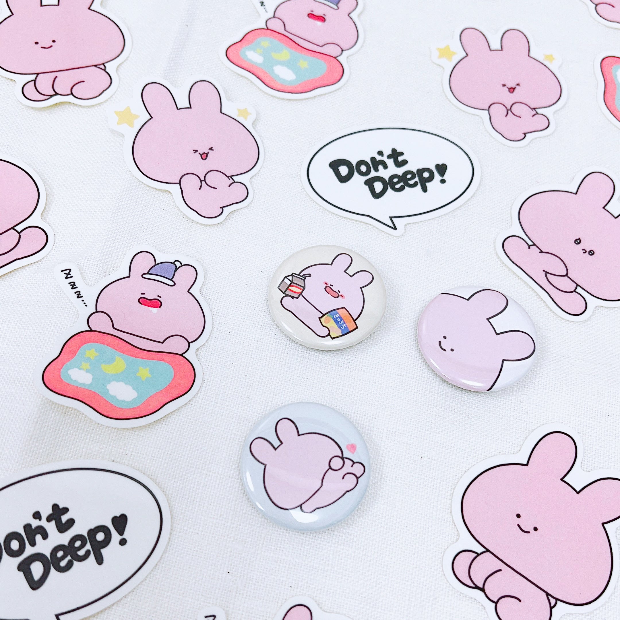 あさみみちゃん】BASICステッカー（5枚入り） – SimpleSideMascots