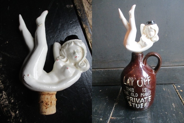 ☆US 50s - 60s ピンナップガール デキャンタ ボトル ビンテージ ☆