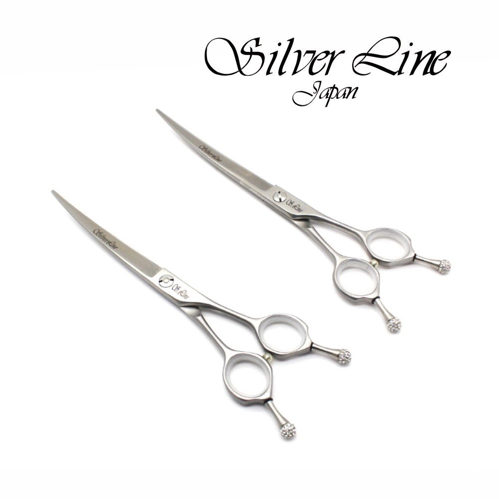 Silver Line Japan / ギザ刃カーブバサミ（15度）
