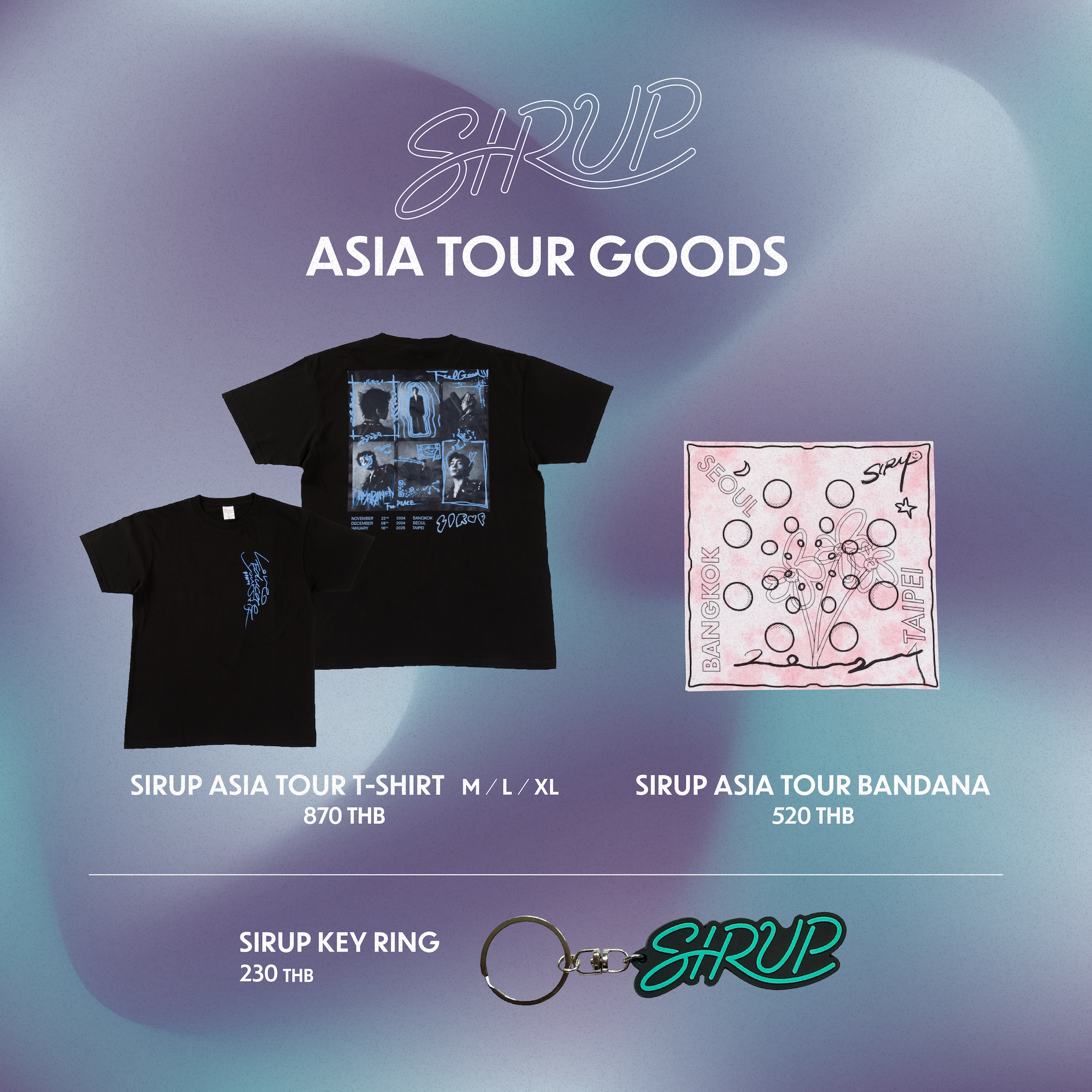 SIRUP ASIA TOUR GOODSの販売が決定！ - SIRUP Official Site