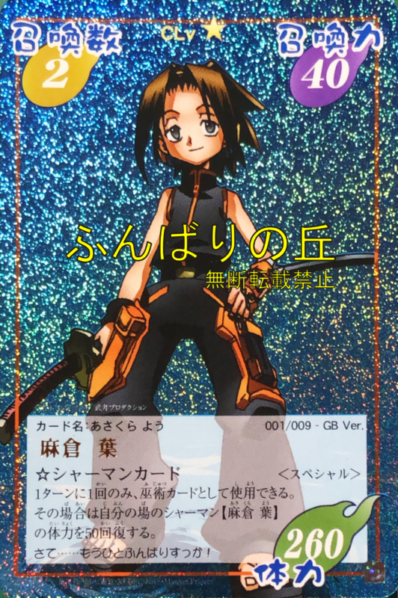 シャーマンキングカード ファウスト八世/木刀の竜 prize3