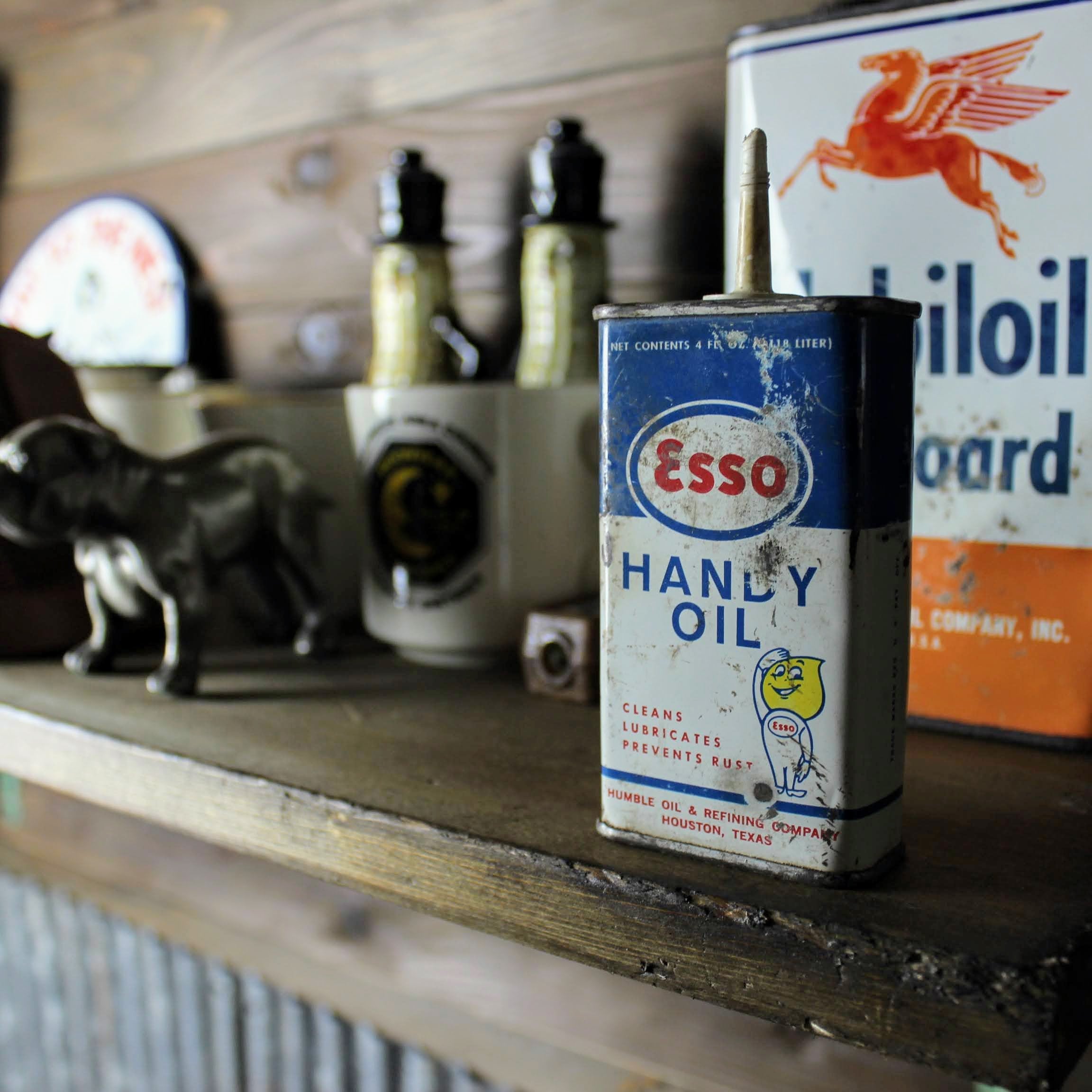 ⭐︎専用⭐︎【ESSO】ヴィンテージオイル缶 蓋付 ⭐︎専用⭐︎【ESSO