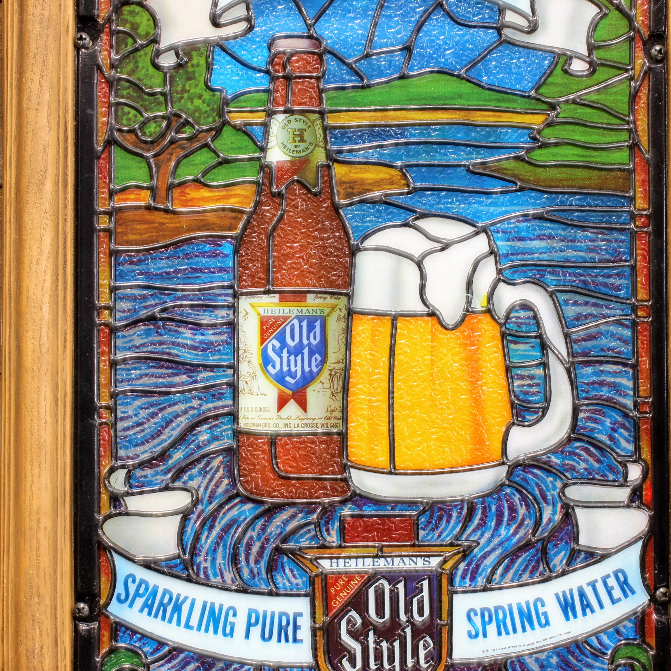 1970年代 ビュイック ステンドグラス アドバタイジング ランプ ライト