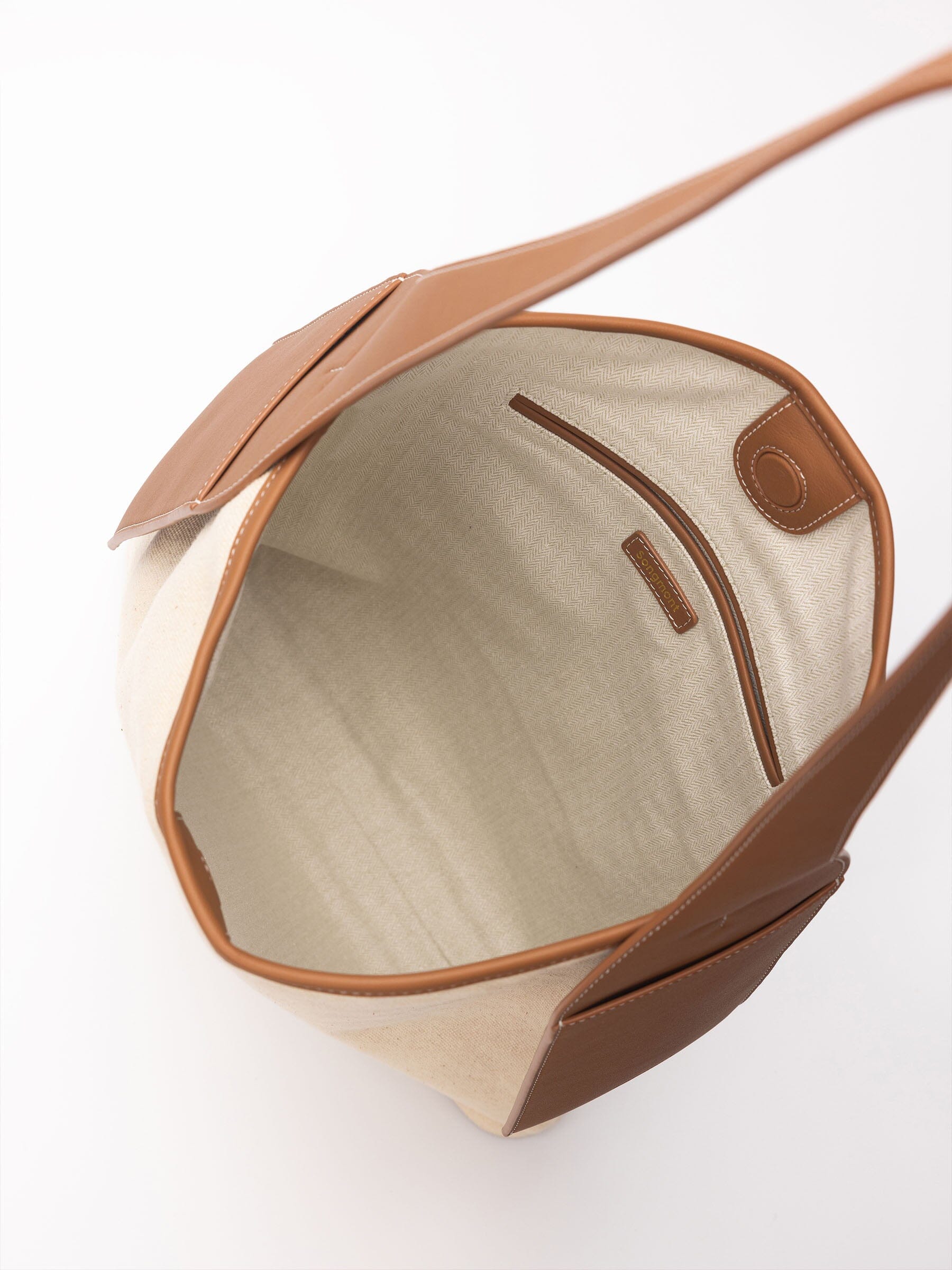 ミュージシャン TheGazettE CANVAS LEATHER TOTE / BROWN