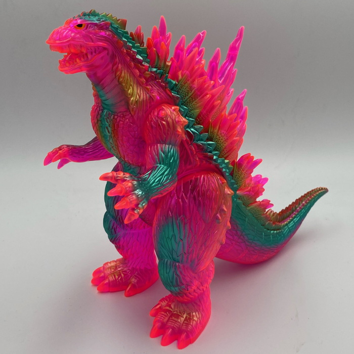 マルサン '89 ゴジラ 350ソフビ 限定カラー 蛍光ピンク 怪獣