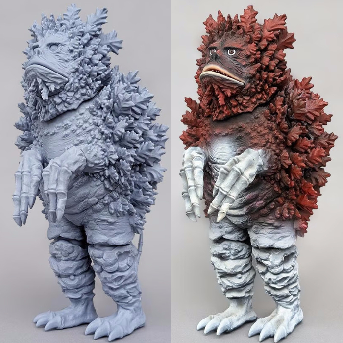 ビリケン商会 ガラモン 彩色済 未組立 ソフビ 怪獣 ウルトラQ ビリケン