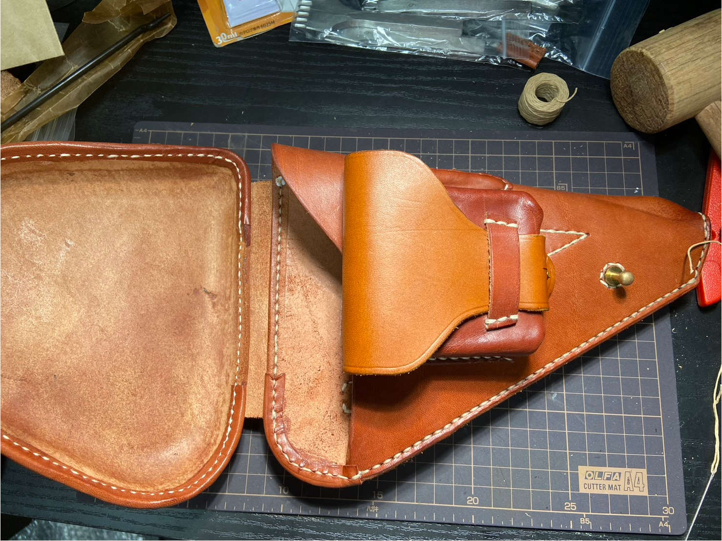 レプリカ十四年式拳銃嚢の改修 - 曹集工房