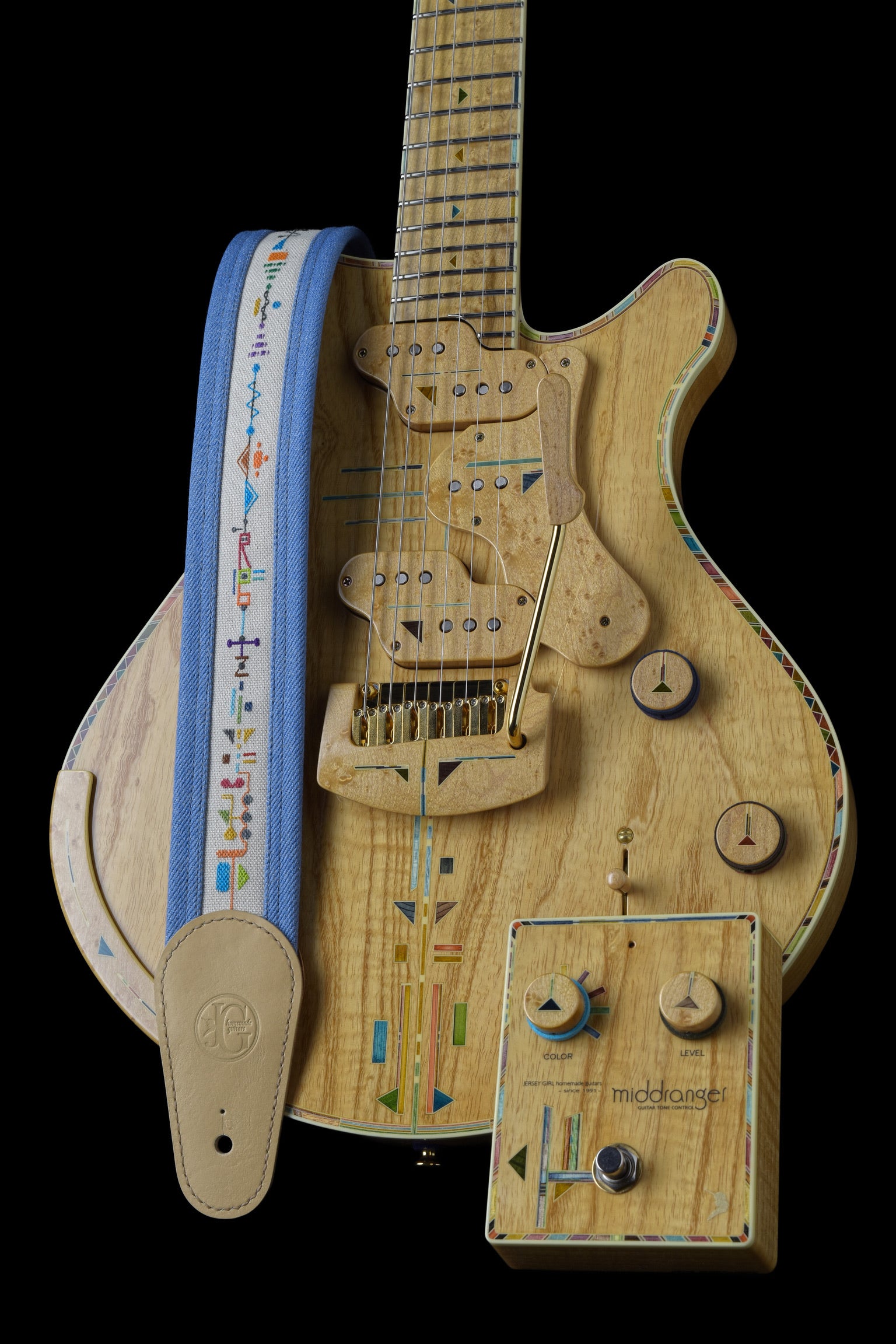 Jersey Girl Homemade Guitars Coota-Robitz 2025 - Ash / Figured