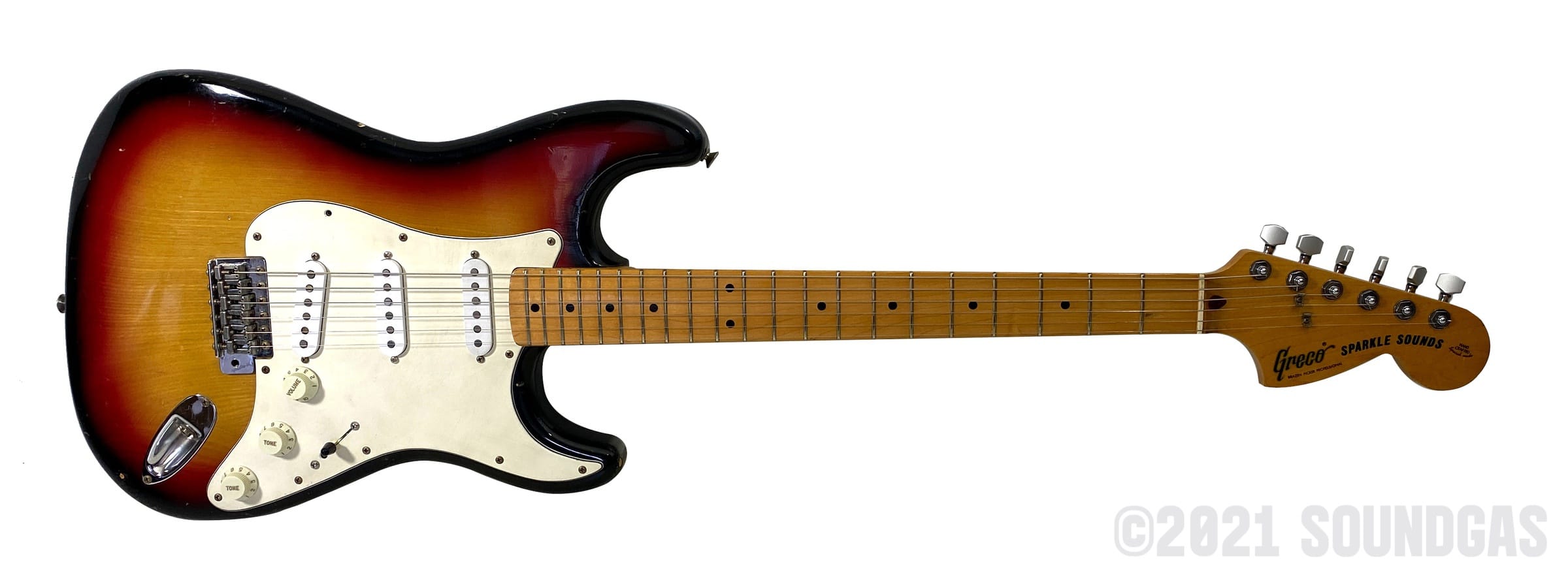 Greco Sparkle Sounds - 1977 Japanese Fender Strat FOR SALE – Soundgas