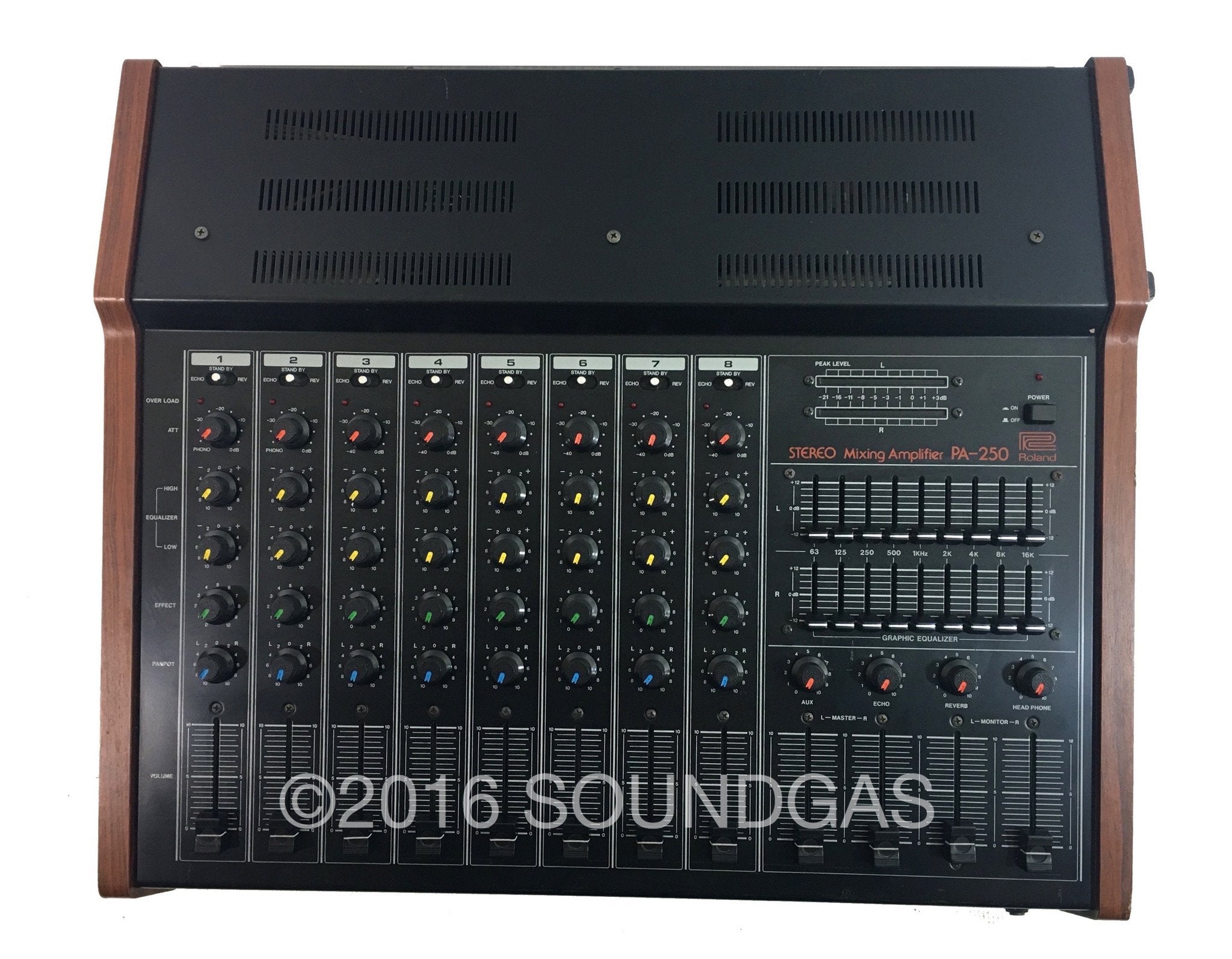Roland PA.250 Stereo Mixer with Spring Reverb FOR SALE – Soundgas