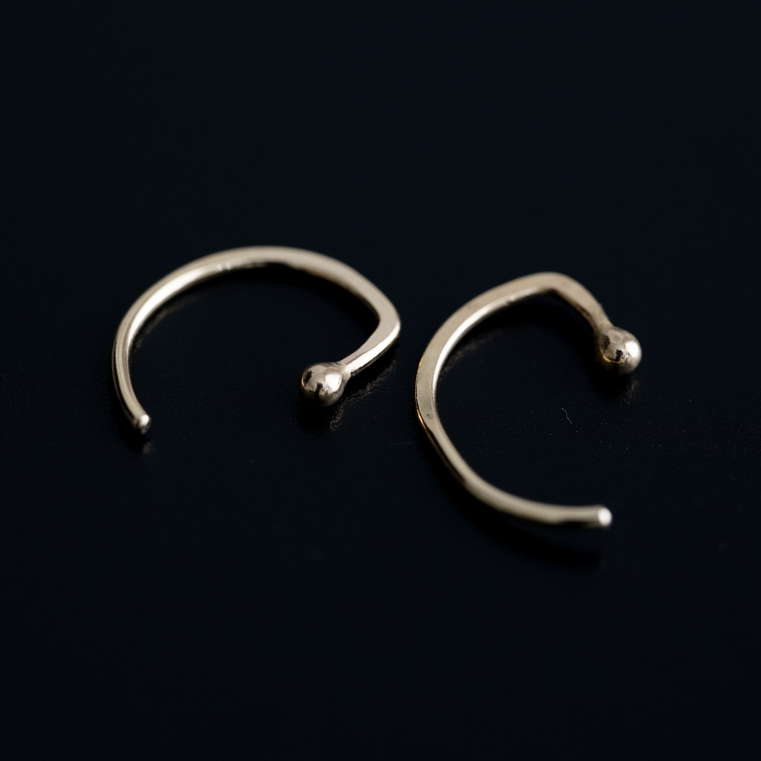 Angled Hugger Earrings (Melissa Joy Manning) - SOURCE objects