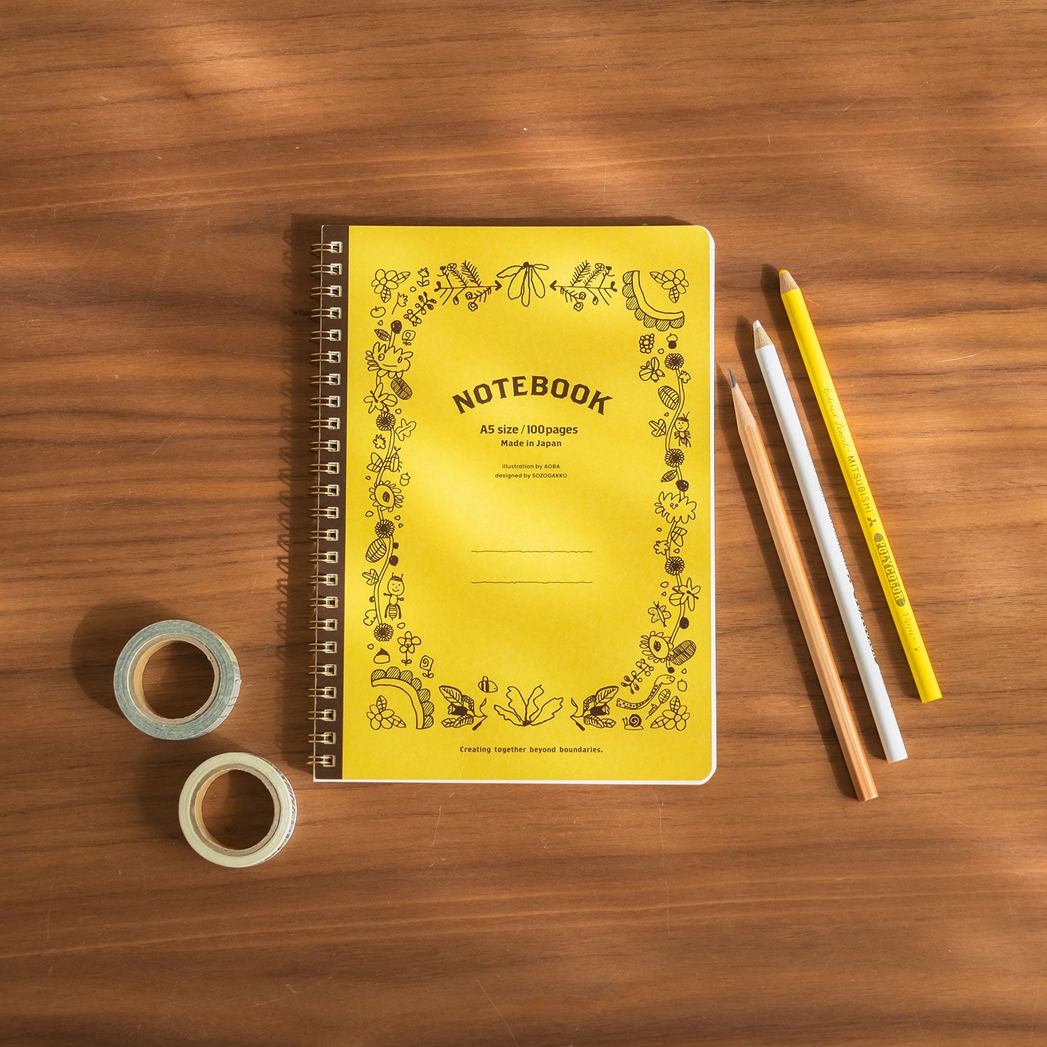 花たちのリングノート｜A5 / 花 / リング式 / 日記 – 想造楽工