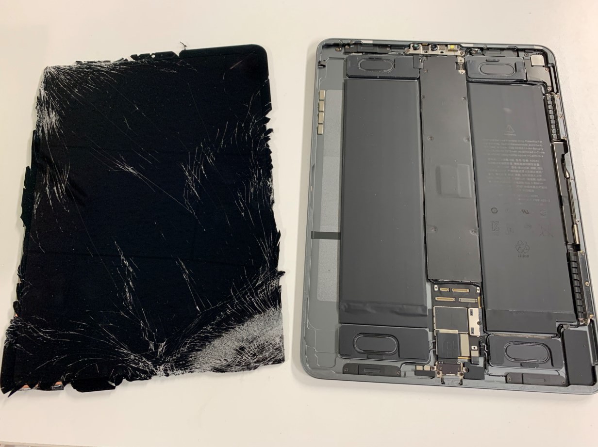 iPad pro 第1世代 11インチ 画面割れジャンク品(動作問題なし) 画面ガラス