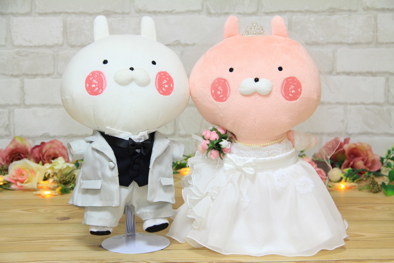 うさまる ウェディング ぬいぐるみ 結婚式 HMV限定 ぬいぐるみ うさ