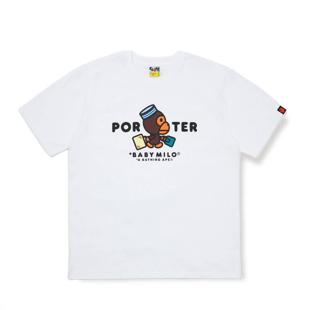 BAPE PORTER Tシャツ&トートバッグセット 新品未開封 白2XLサイズ BAPE