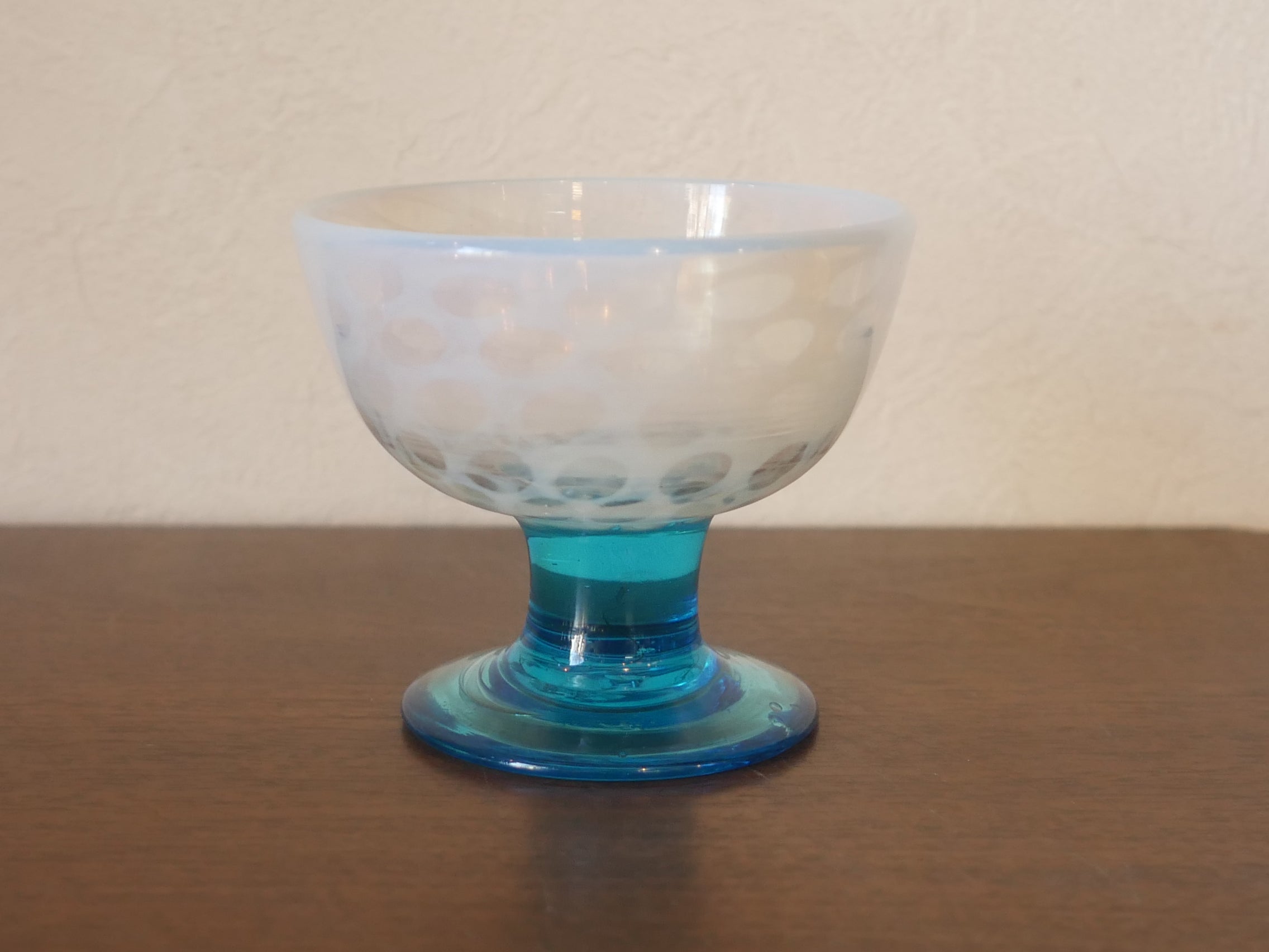 氷カップ 吹きガラス 和ガラス 大正 明治 ロマン 昭和 大正ロマン 縁赤