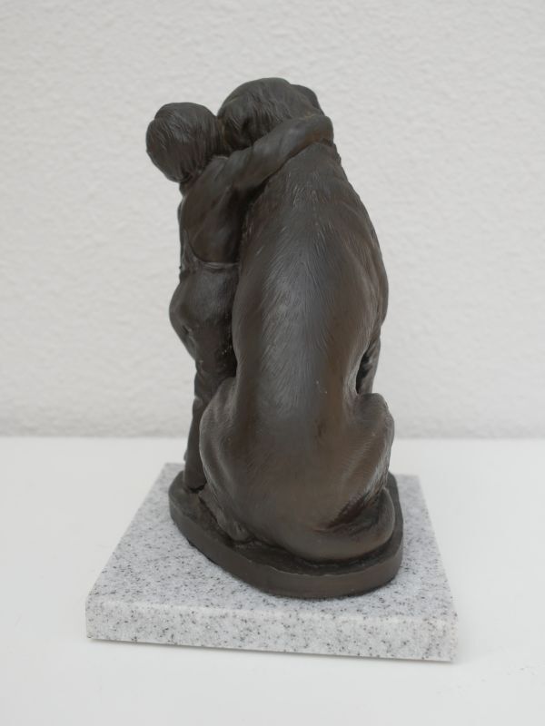 Pauline Parsons【Dog/Small boy (犬と幼い男の子)】英国製 ブロンズ