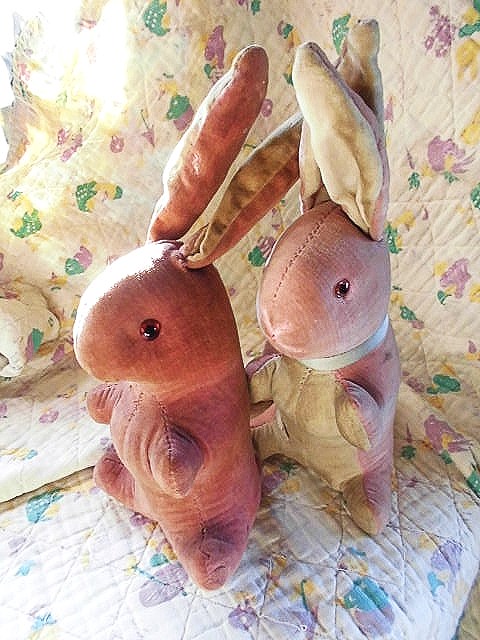 ☆赤いパンツのうさぎ アンティークのラビット 26cm from ENGLAND