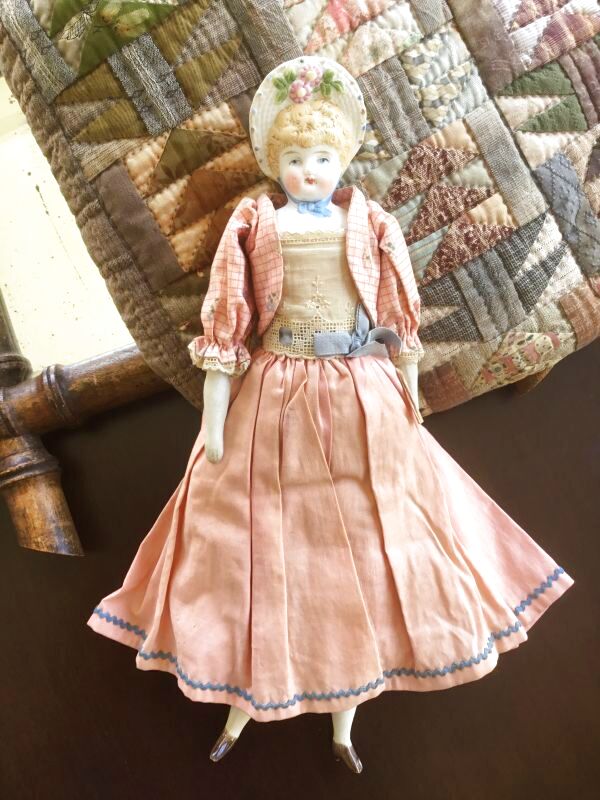 ボンネットヘッドのパリアンドール 32cm アンティークドール - SNAP