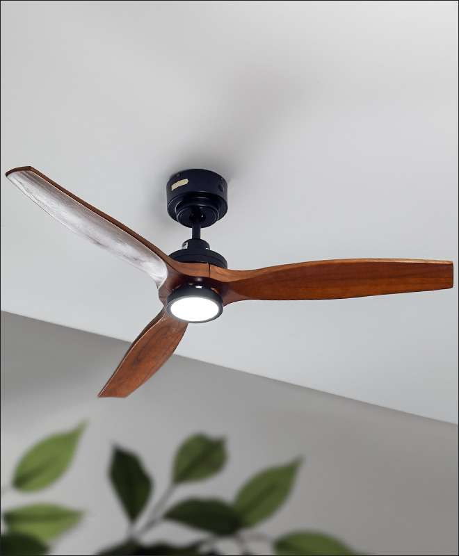 シーリングファンライト シーリングファン DCモーター リアルウッド