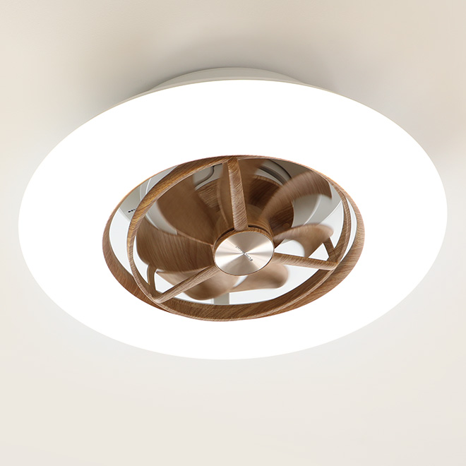 シーリングファン サーキュライト スイングシーリングモデル 木目調