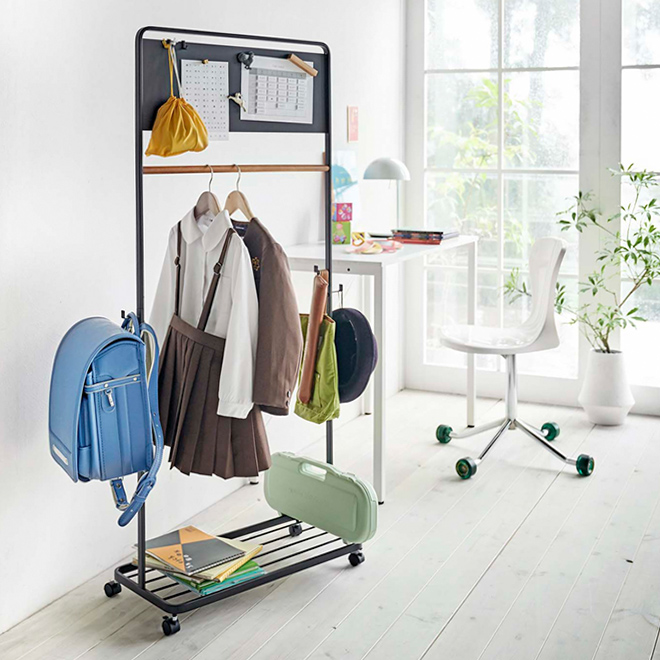 山崎実業 ハンガーラック ラック キッズハンガー ランドセルラック