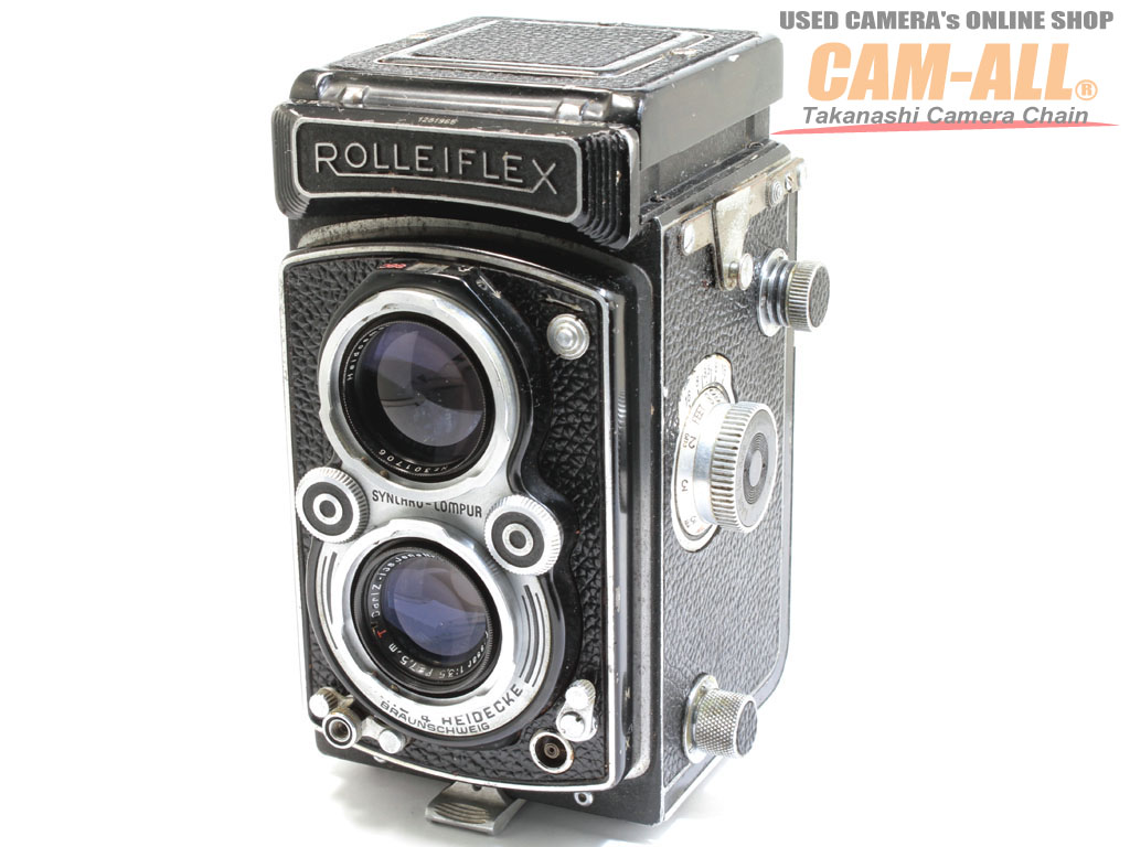 中古 ローライ ローライフレックスMX(テッサー75mm F3.5) 程度：B（並品）