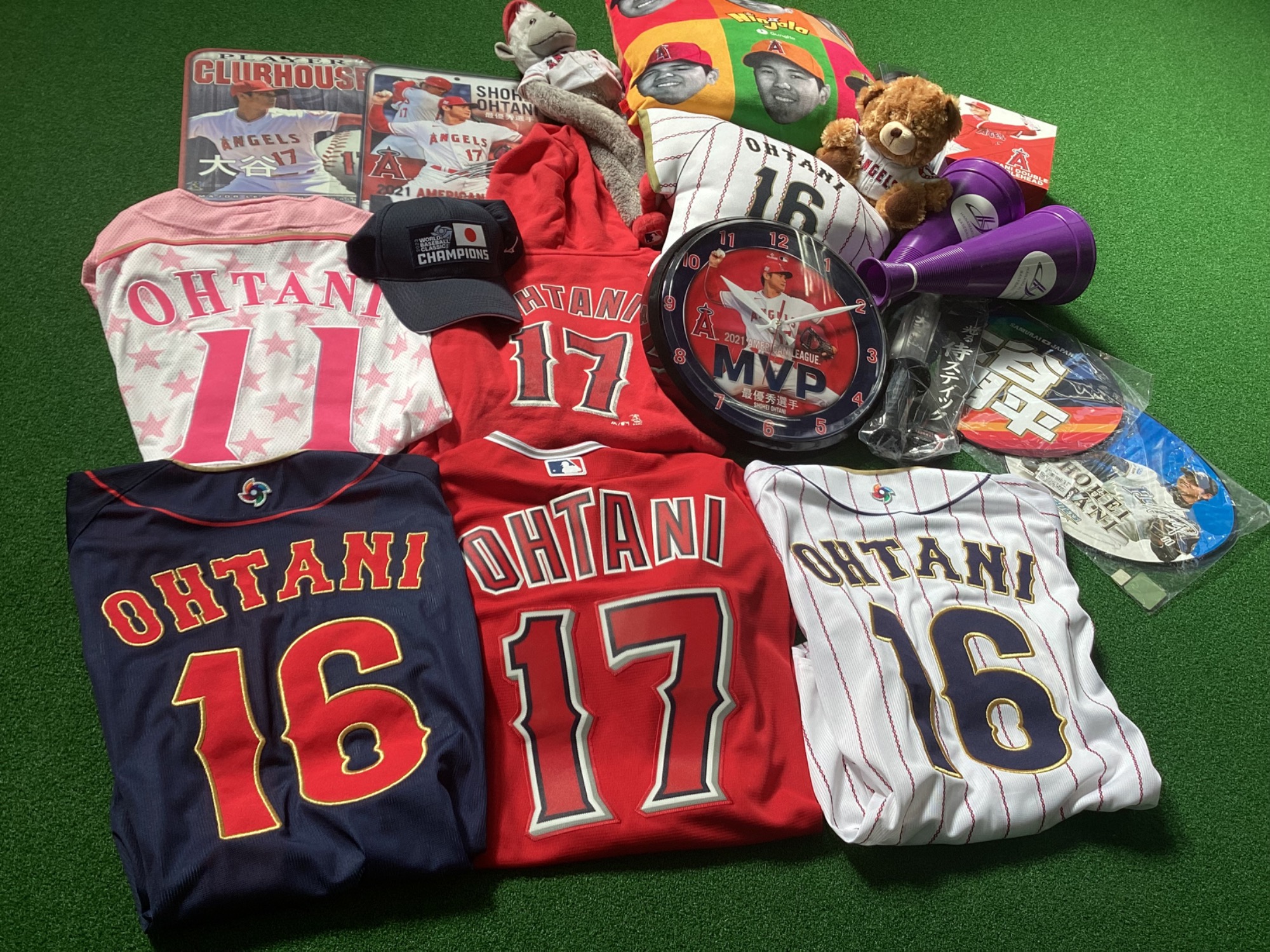 レプリカユニフォーム刺繍大谷翔平16 サイズ O サムライジャパン WBC