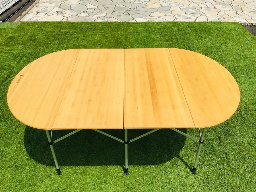 peak （スノーピーク） アウトドアテーブル オーバル 廃盤希少品！竹