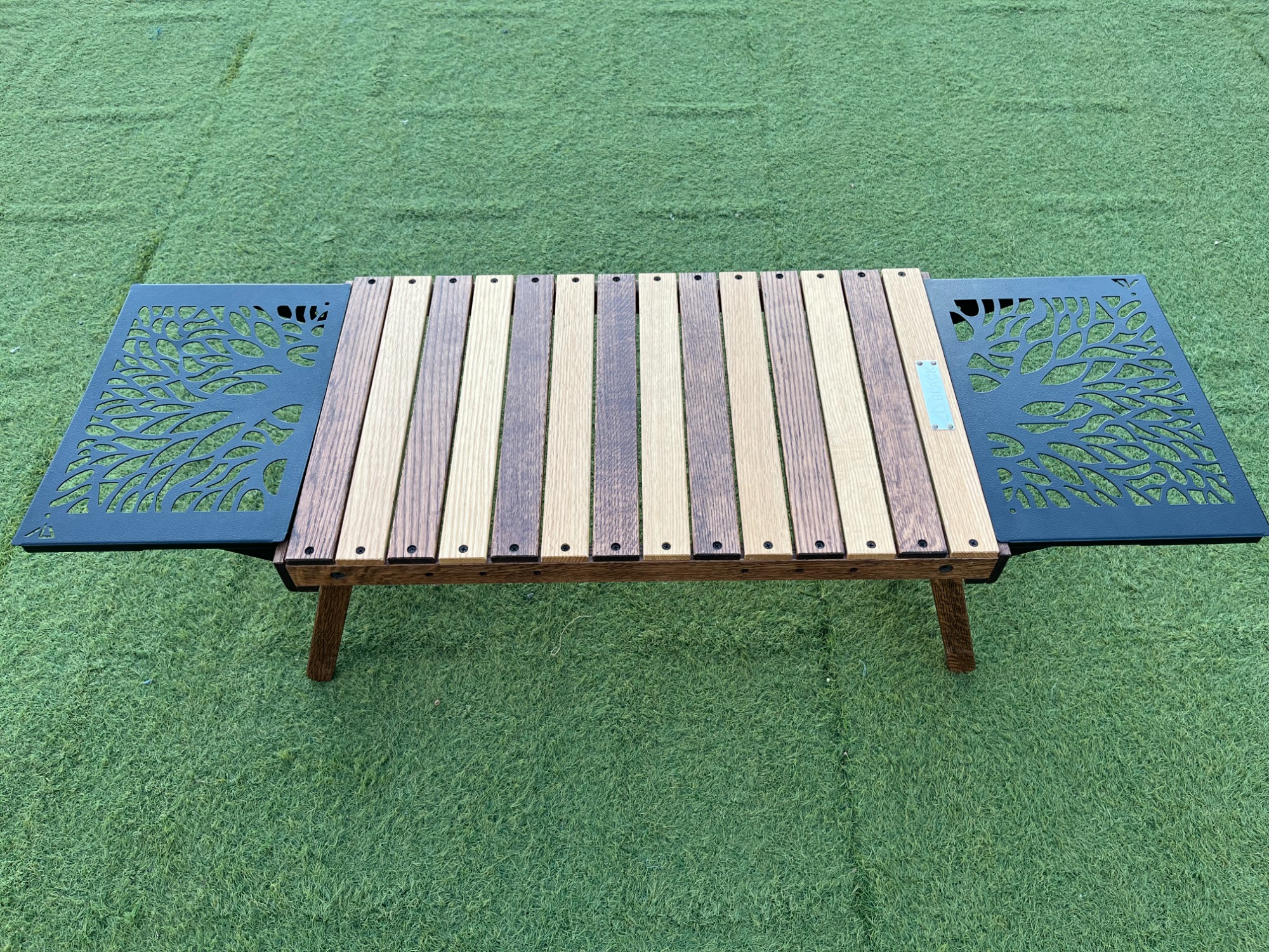 極レア Black Design ハレテーブル用 アイアンプレート ツリー柄 ハレ