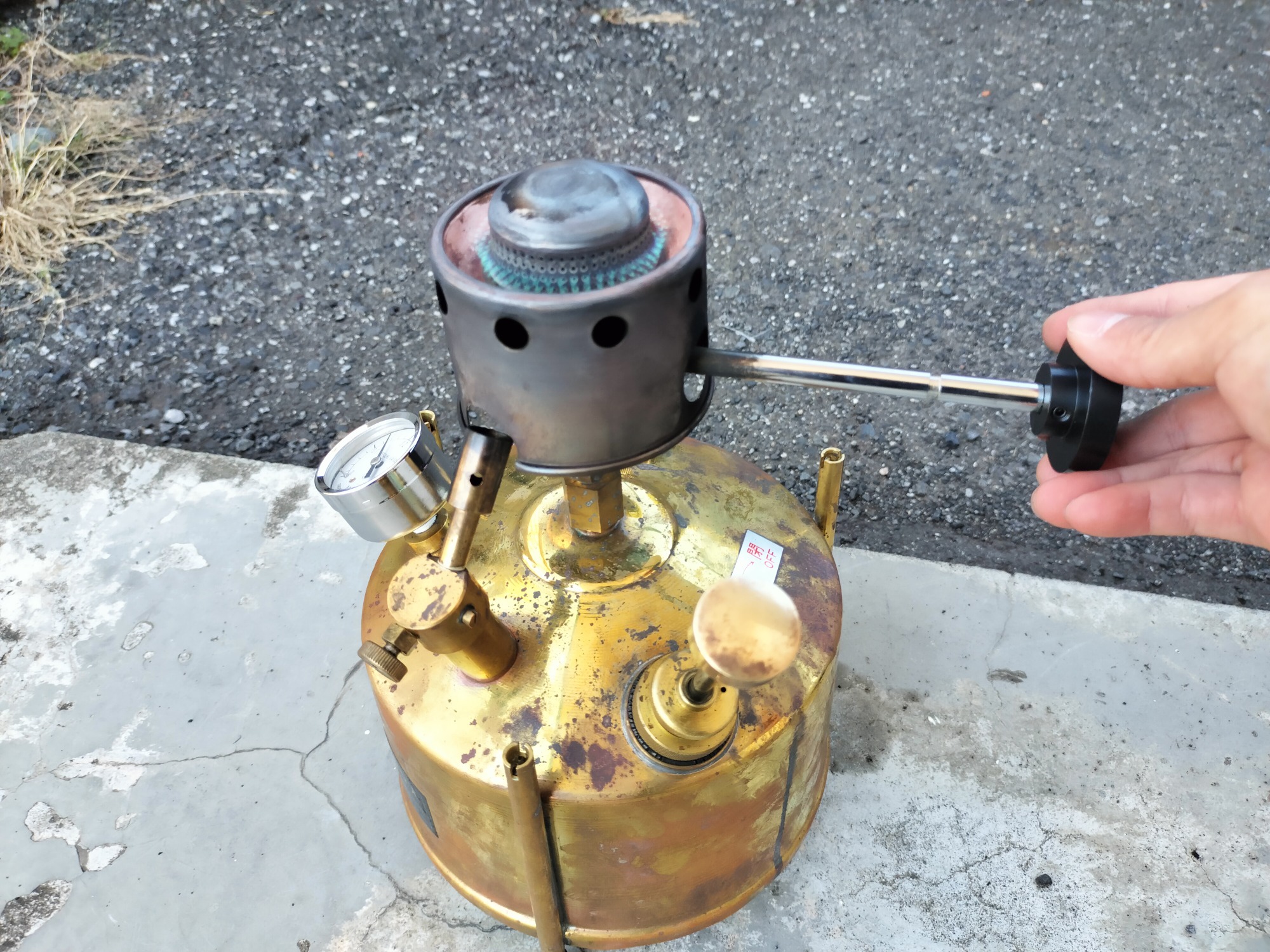 武井バーナーPurple Stove 501A 灯油ストーブ 調理＆暖房の冬キャンプ