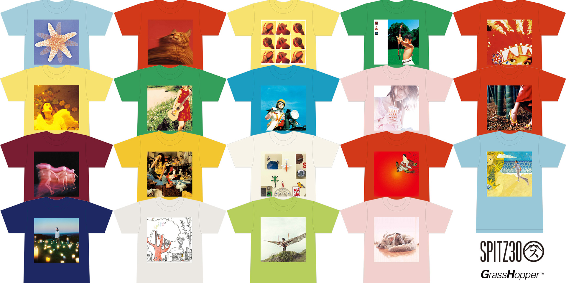 スピッツ SPITZ 30周年記念Tシャツ Lセット スピッツ SPITZ 30周年記念