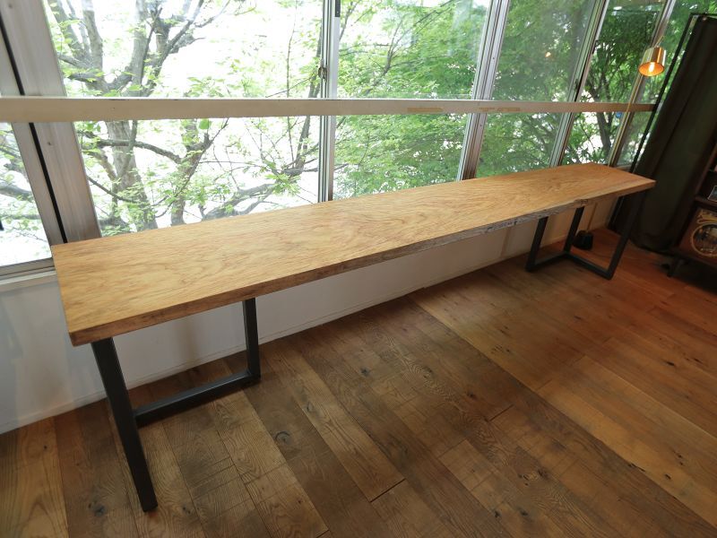 一枚板 木製座卓 ダークブラウン・ライトブラウン 【公式通販】