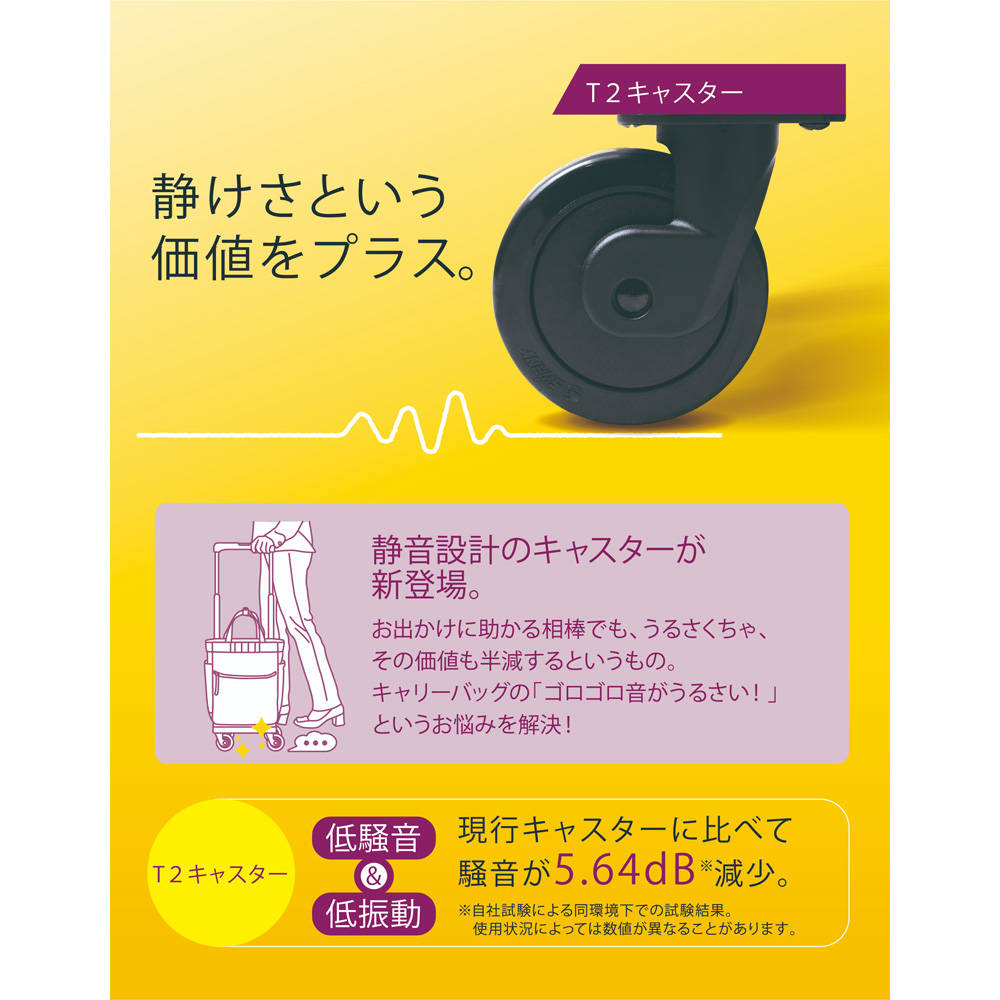 D-631 ブリル (L21) ブラウン <T2キャスター・4輪ストッパー付