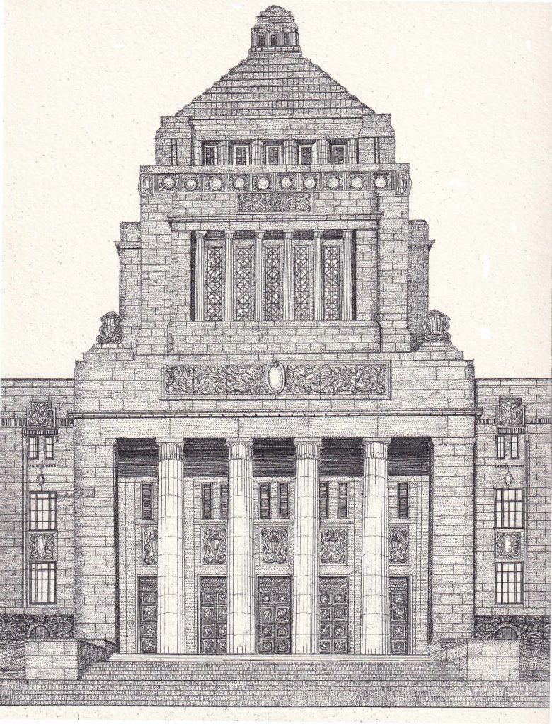 銅版画で綴る近代建築の魅力 その13｜トピックス - 昭和女子大学｜環境