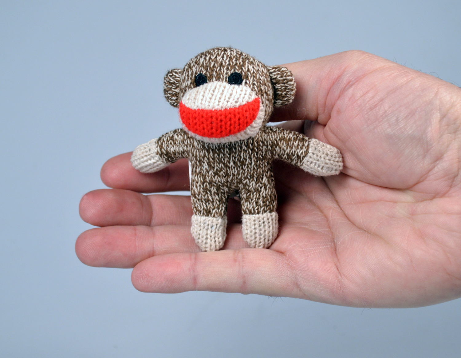 Baby Sock Monkey Doll Mini Sock Monkey Worlds Smallest Sock Monkey