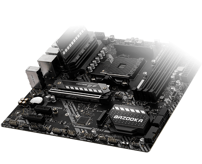 MSI MAG B550M BAZOOKA AMD AM4 DDR4 Lightning Gen 4 M.2 USB 3.2 Gen