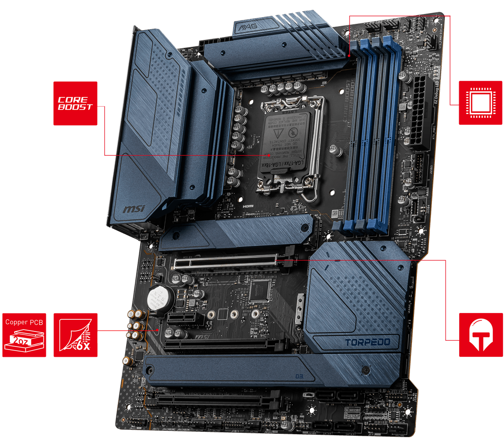 MSI Torpedo マザーボード LGA 1151&CPUセットジャンク品 MSI Torpedo