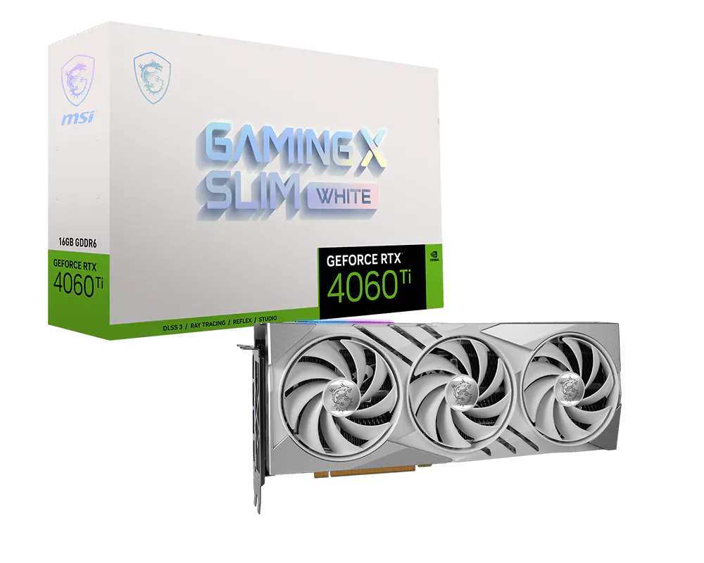 MSI GeForce RTX™ 4060 Ti GAMING X SLIM WHITE 16G