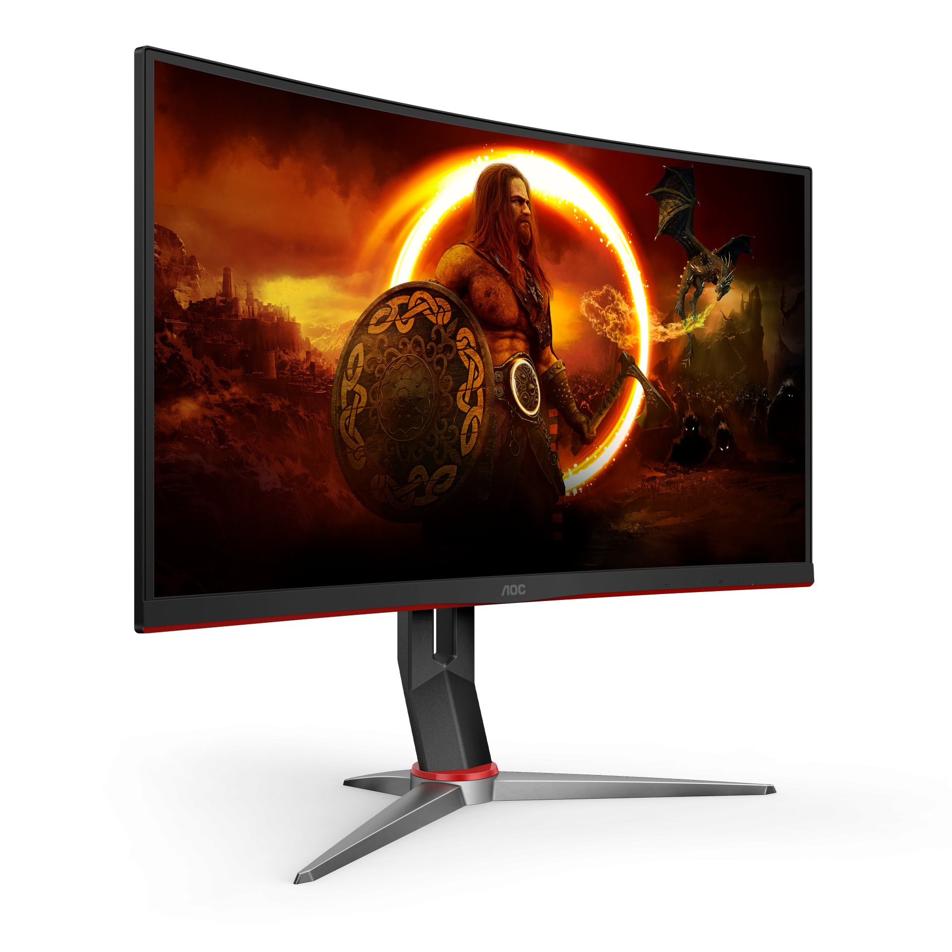 aoc 240hz 湾曲モニター モニターアーム付けます‼️ aoc 240hz 湾曲