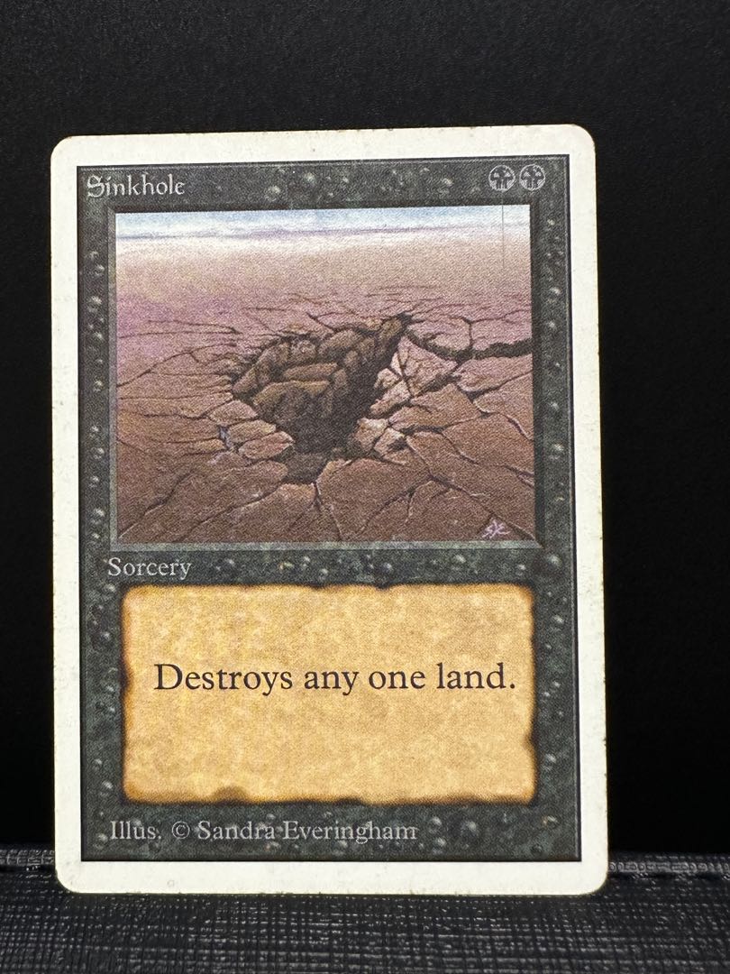MTG】sinkhole ベータ版 英語版 二枚