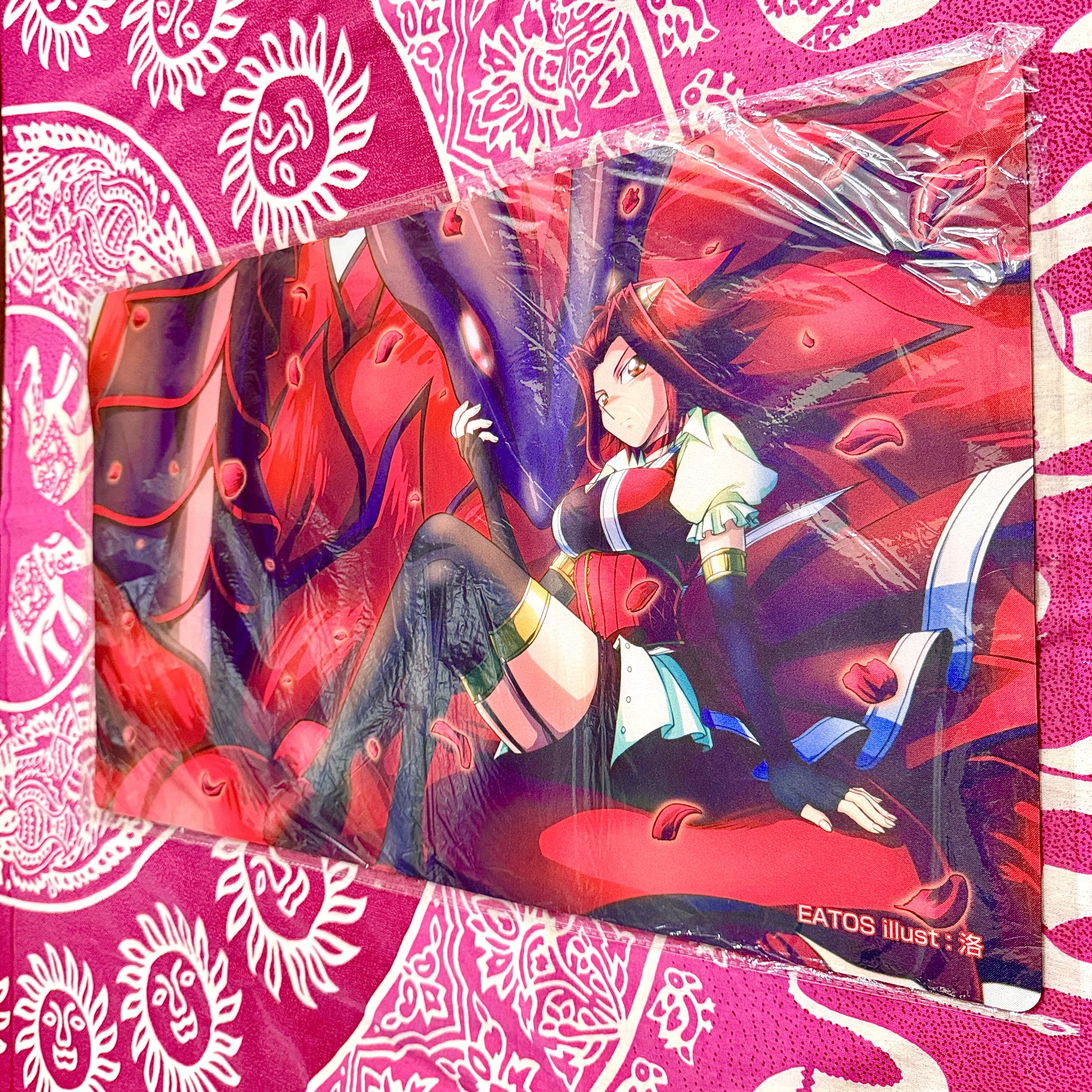 TSUTAYAトーナメントプレイマット 十六夜アキ 黒薔薇の破滅竜 遊戯王